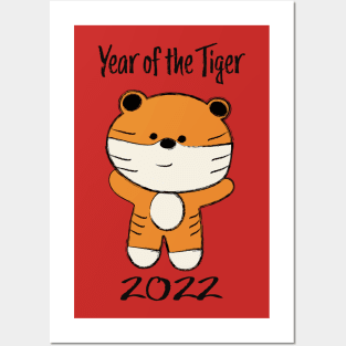 Cute Year of the Tiger 2022 Posters and Art